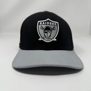 Las Vegas Raiders Hat Cap Snap Back Black Gray NFL Football Mens New Era